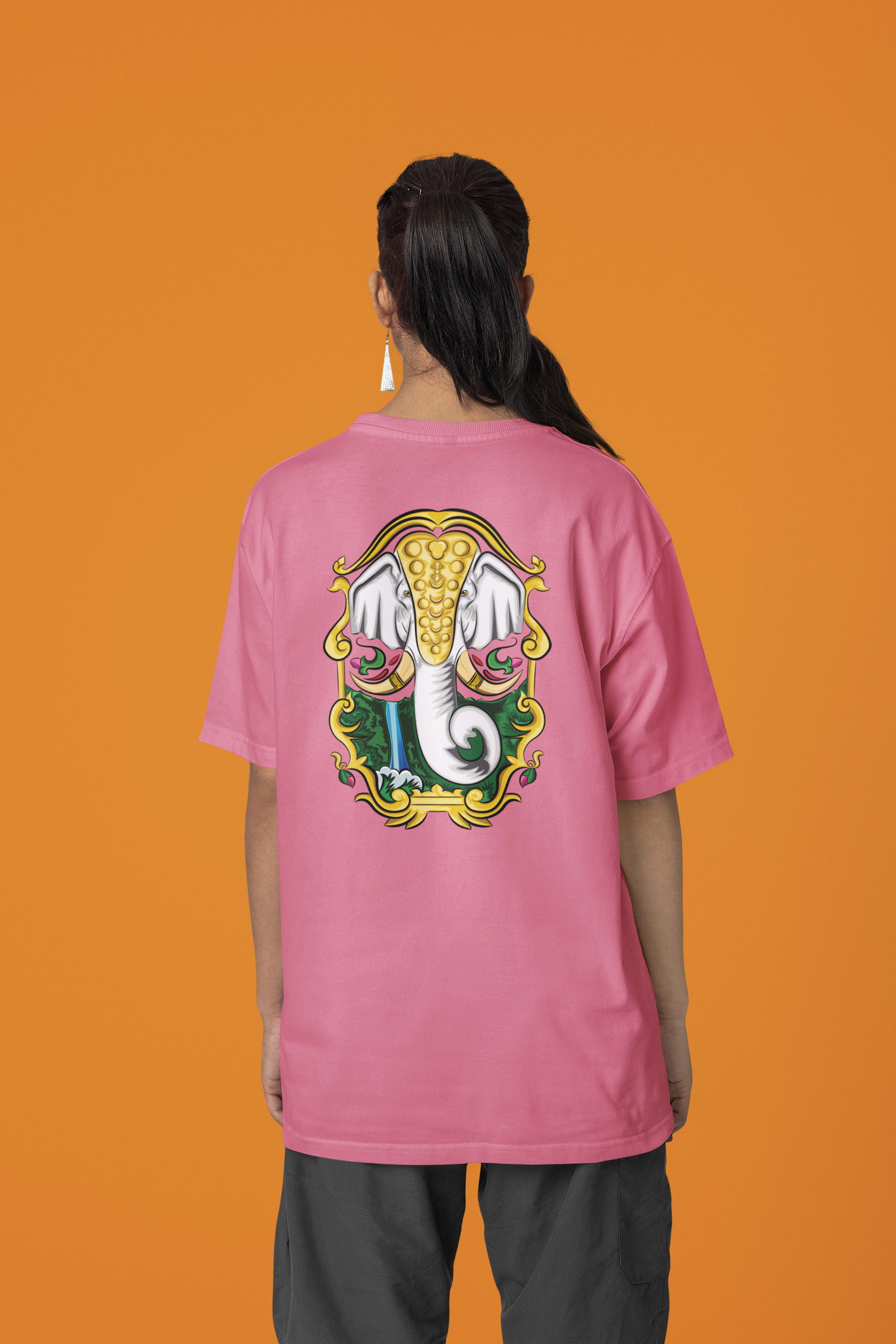 Oversized T-Shirt: Divine Elephant Truck Art