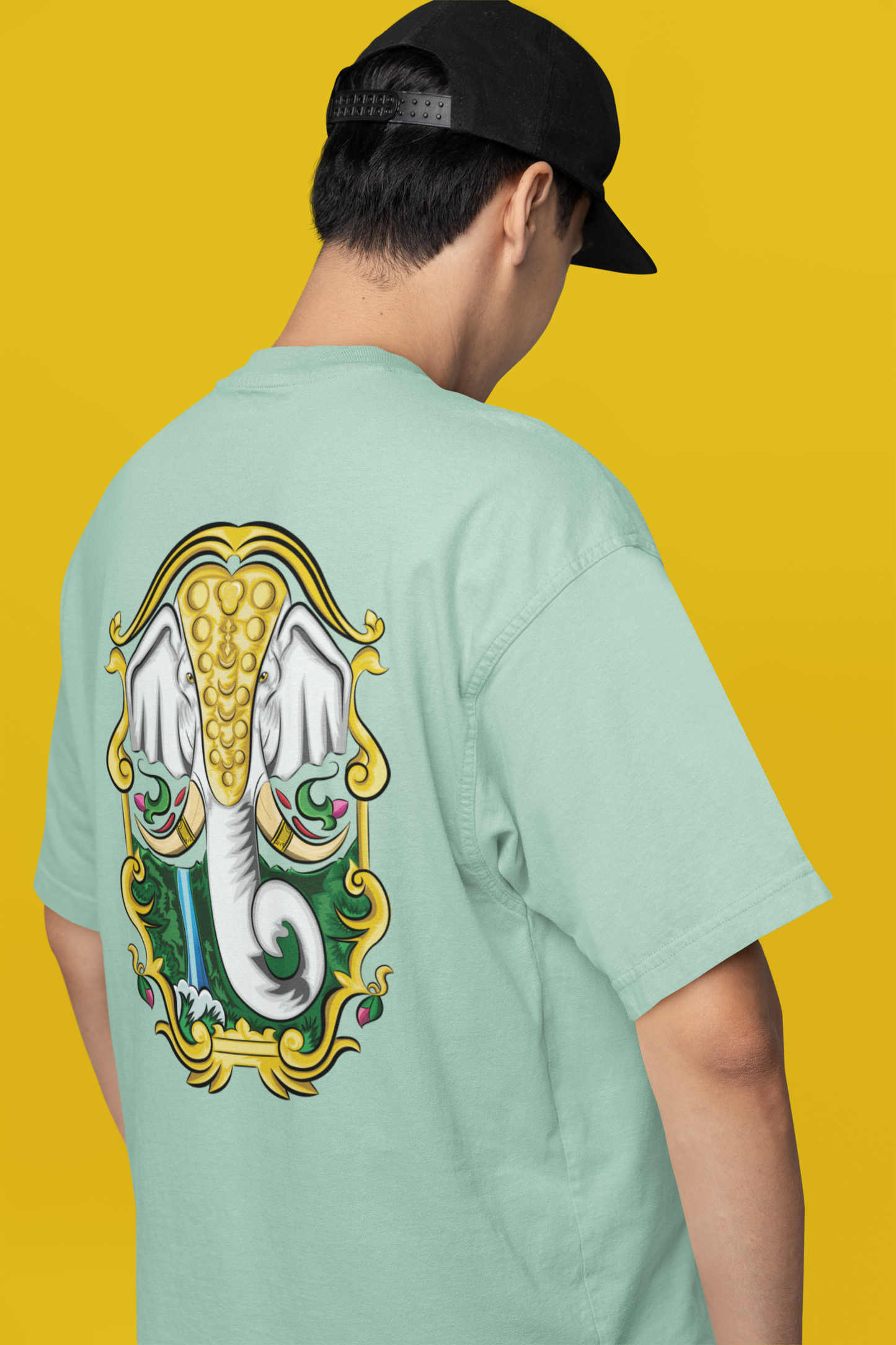 Oversized T-Shirt: Divine Elephant Truck Art