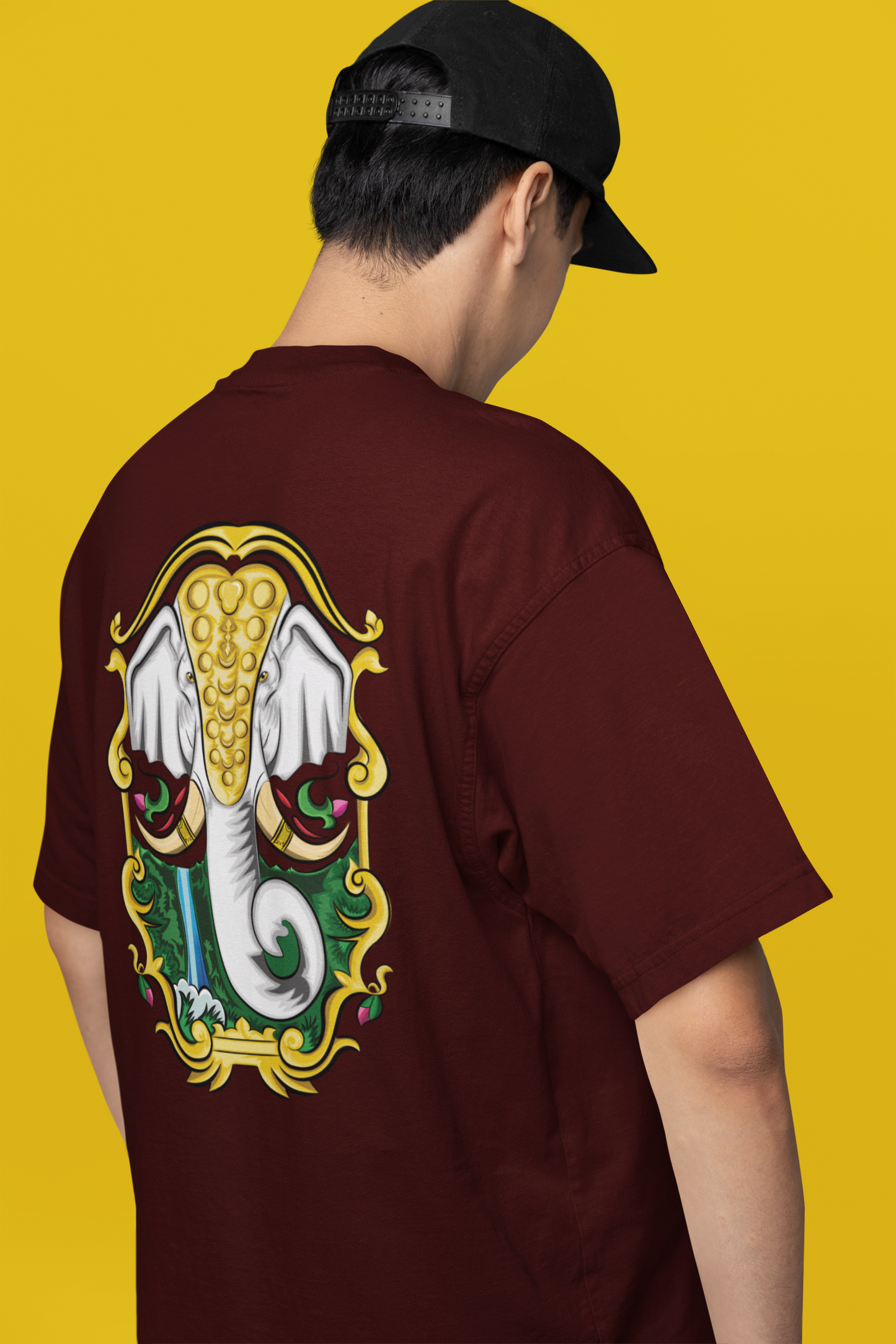 Oversized T-Shirt: Divine Elephant Truck Art