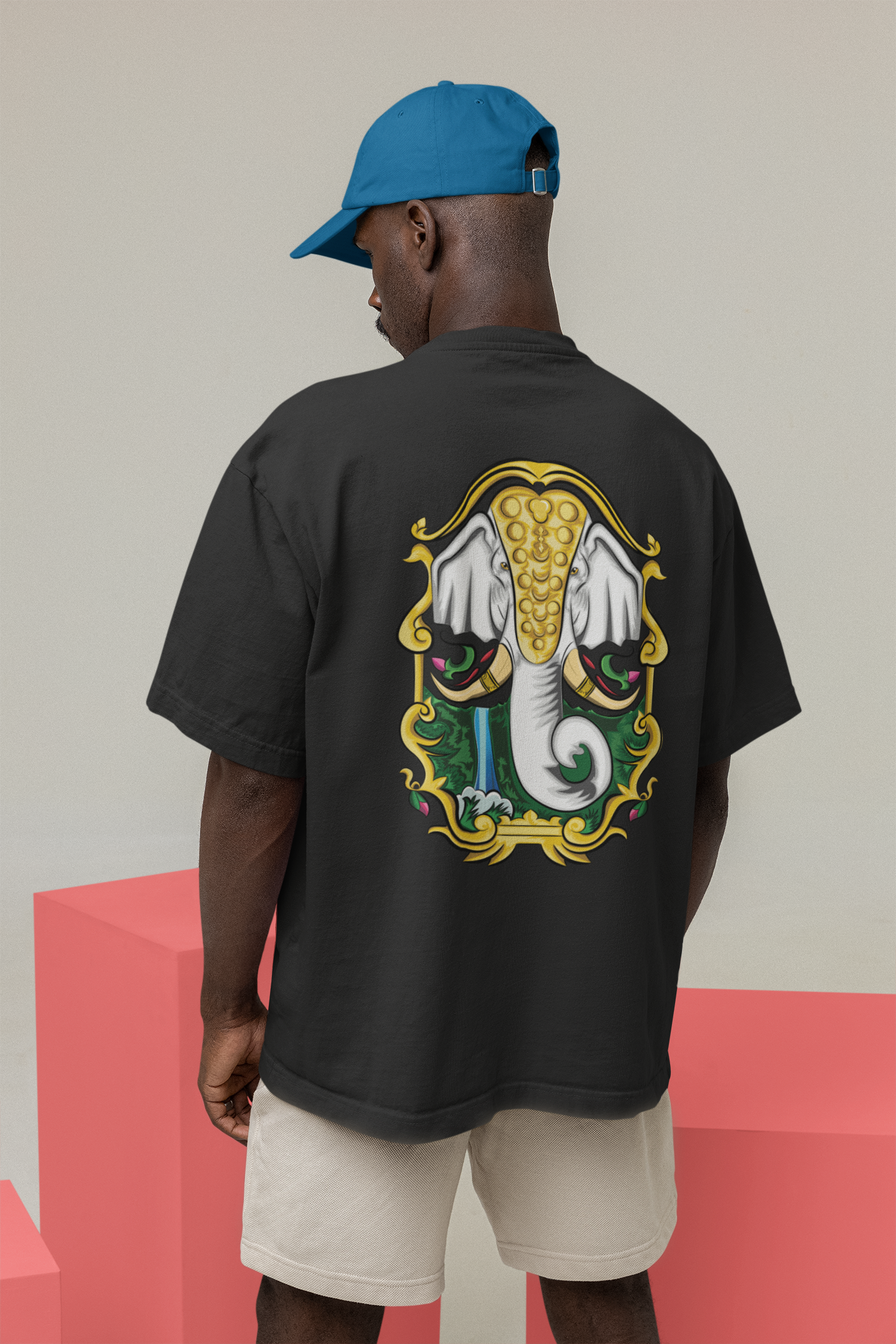 Oversized T-Shirt: Divine Elephant Truck Art