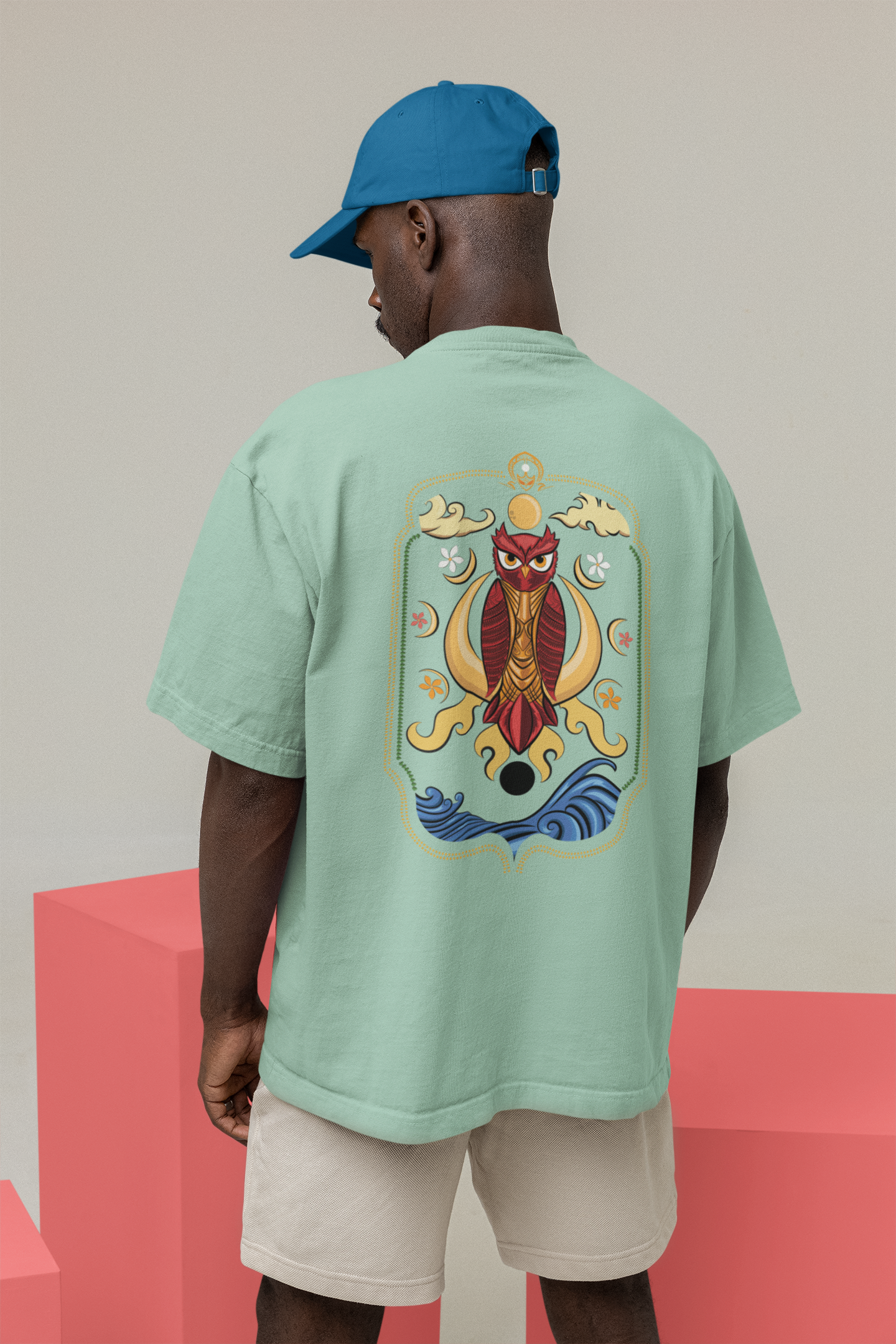 Oversized T-Shirt: Mystic Owl Truck Art