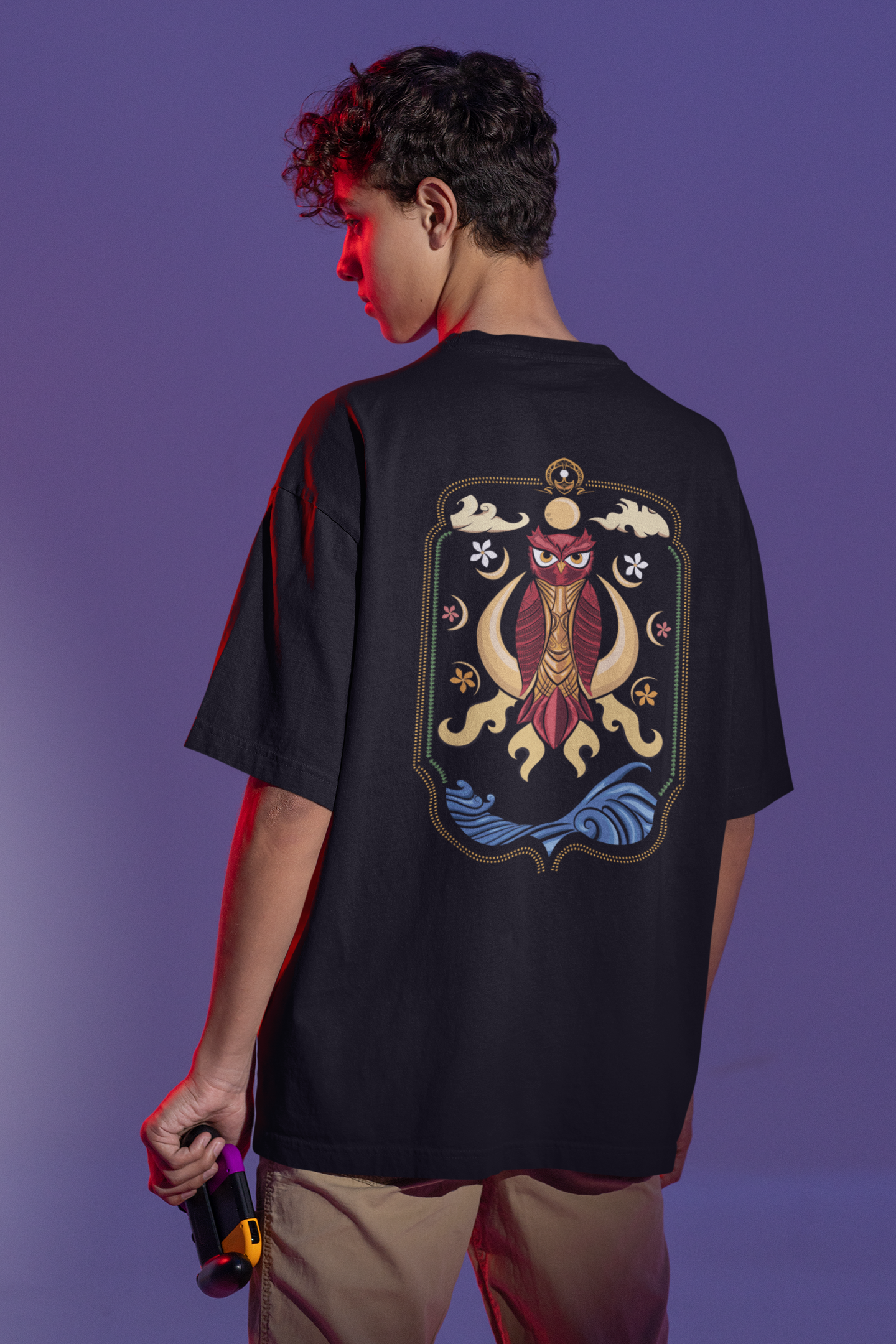 Oversized T-Shirt: Mystic Owl Truck Art