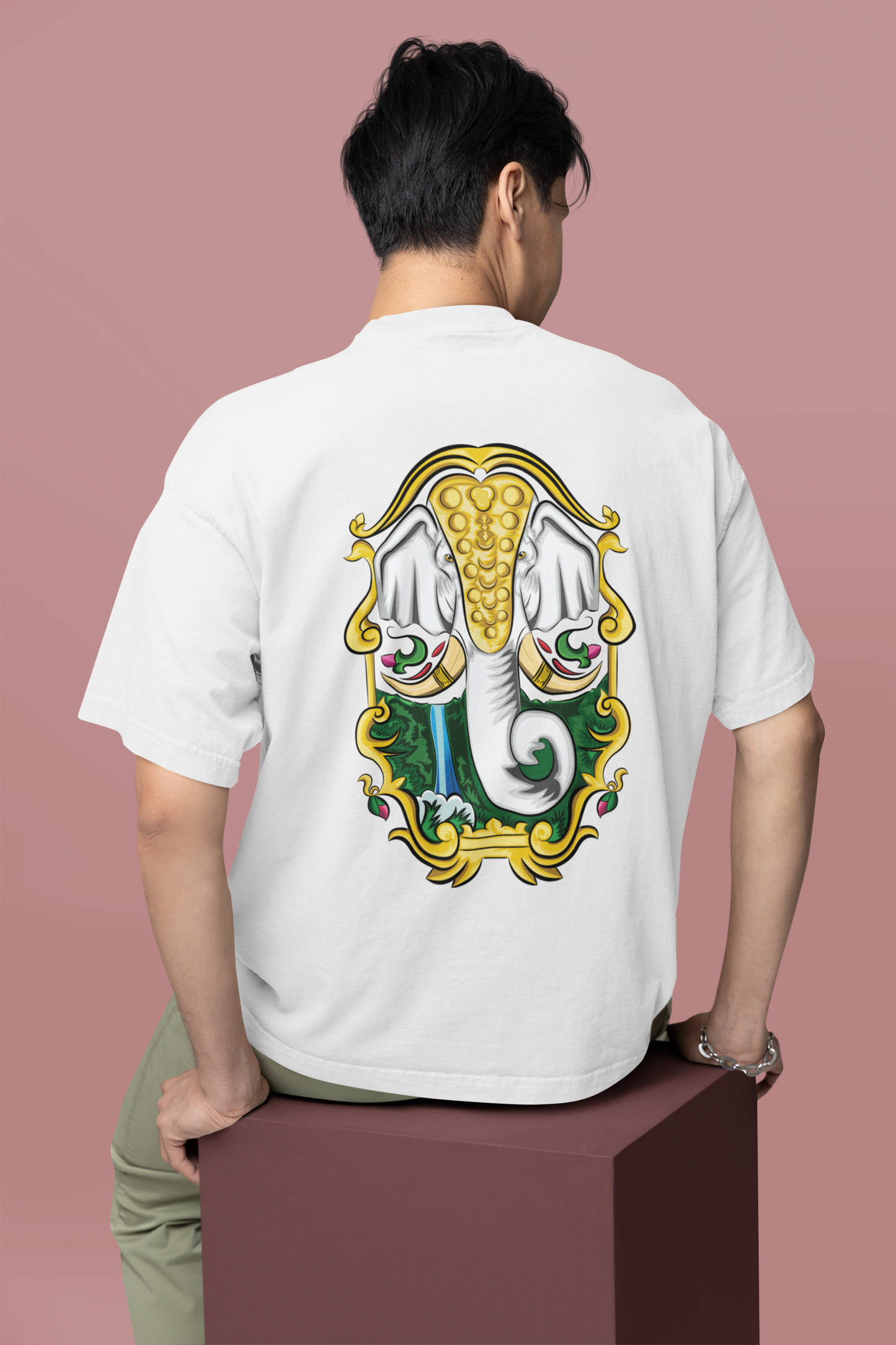 Oversized T-Shirt: Divine Elephant Truck Art