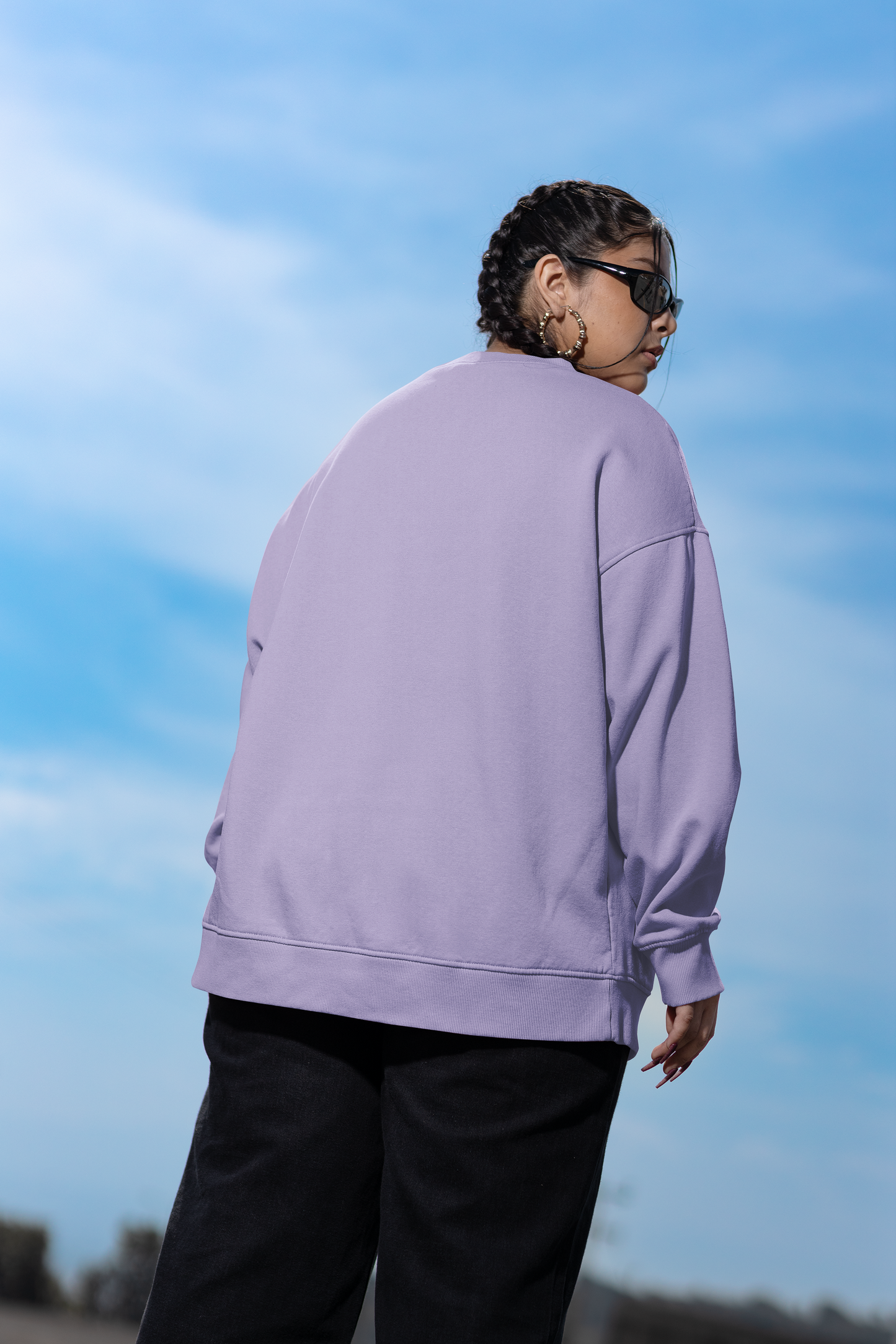 Oversized Sweatshirt: Lavender