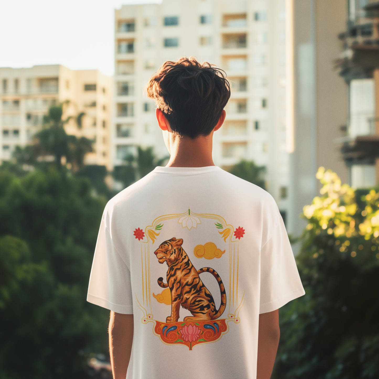 Oversized T-Shirt: Royal Tiger Truck Art