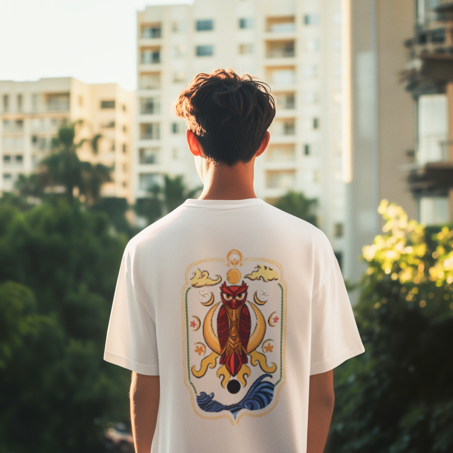 Oversized T-Shirt: Mystic Owl Truck Art