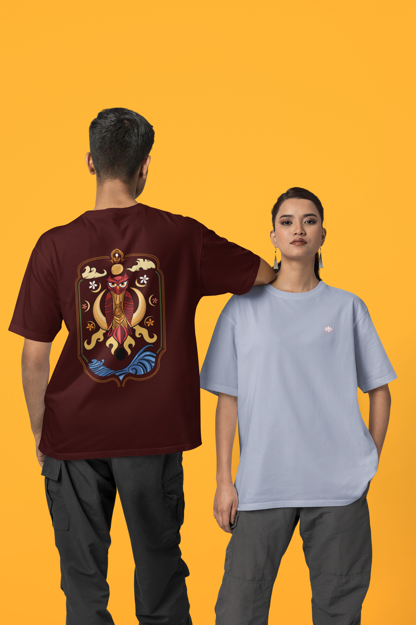 Oversized T-Shirt: Mystic Owl Truck Art