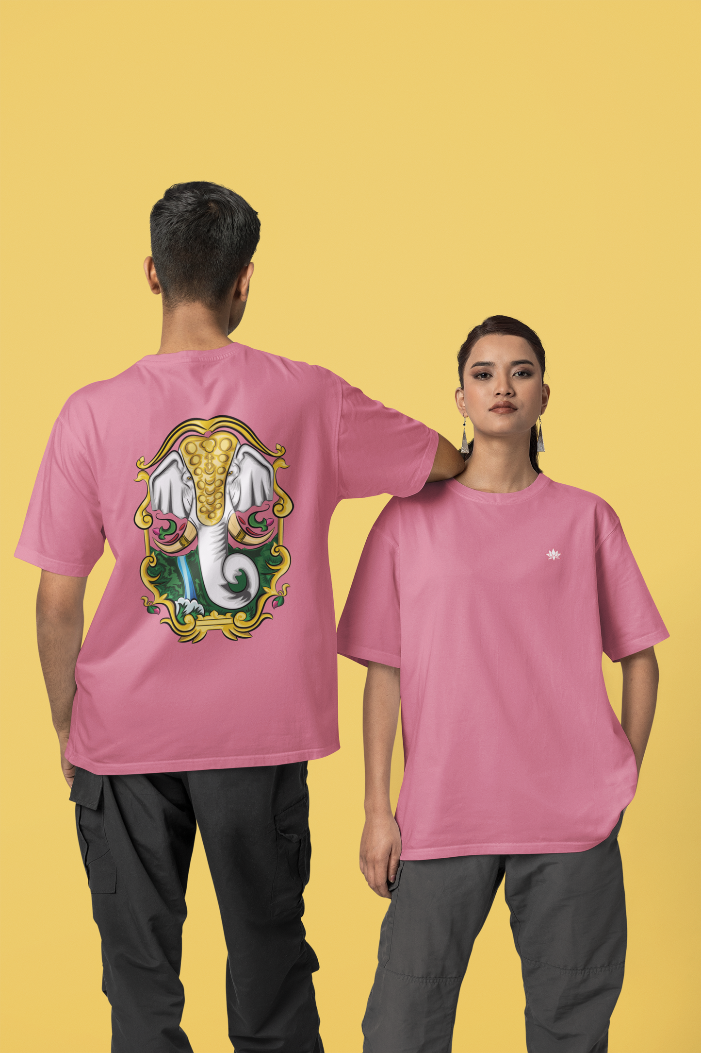 Oversized T-Shirt: Divine Elephant Truck Art