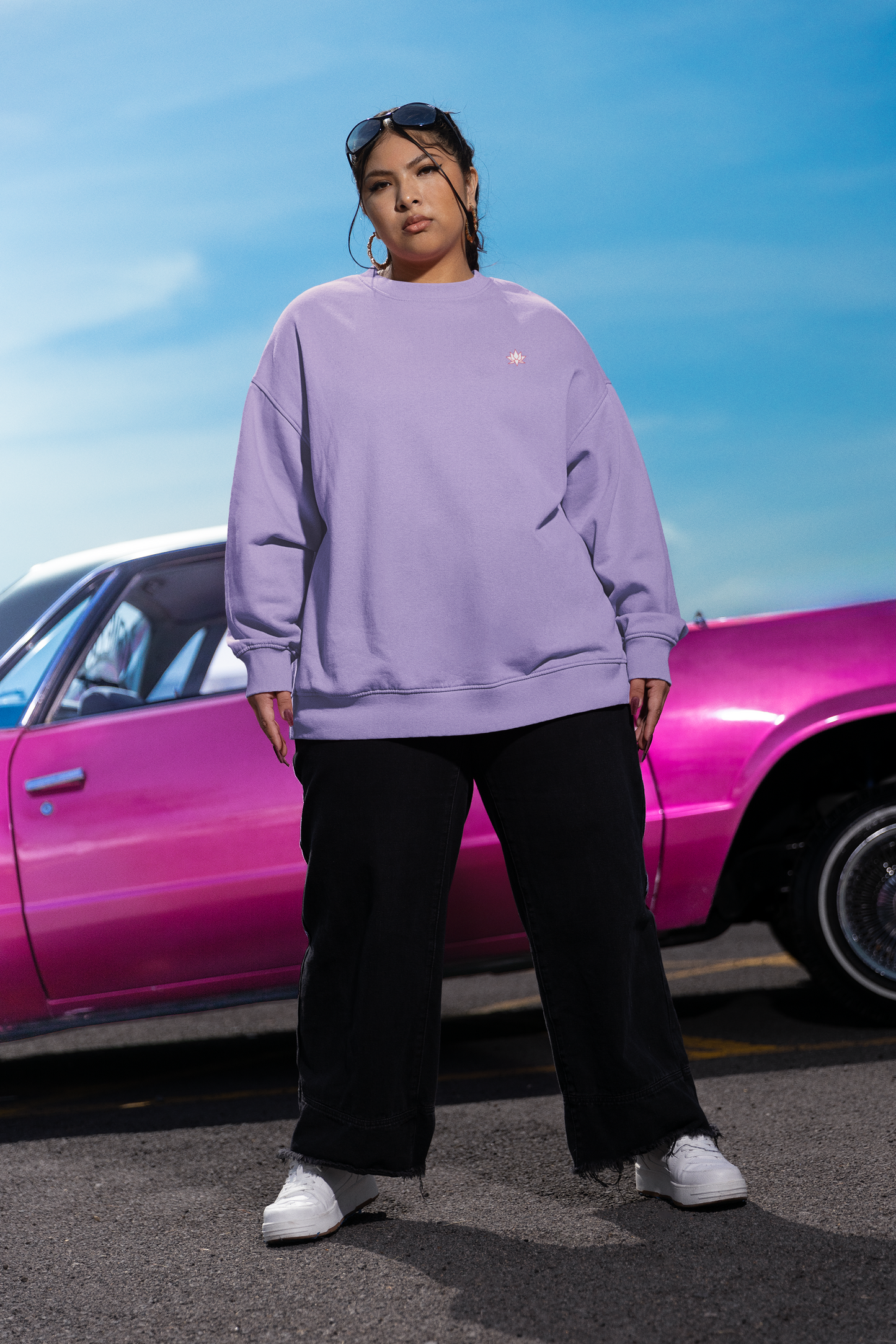 Oversized Sweatshirt: Lavender