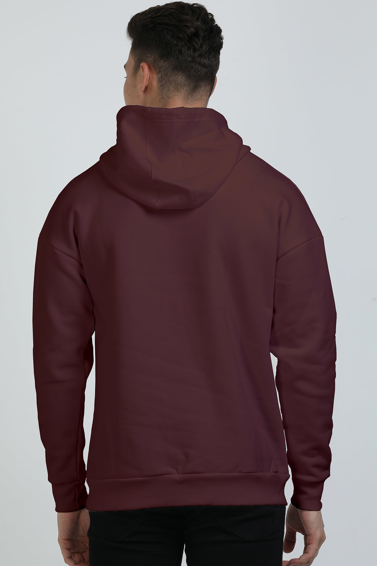 Oversized Hoodie: Maroon