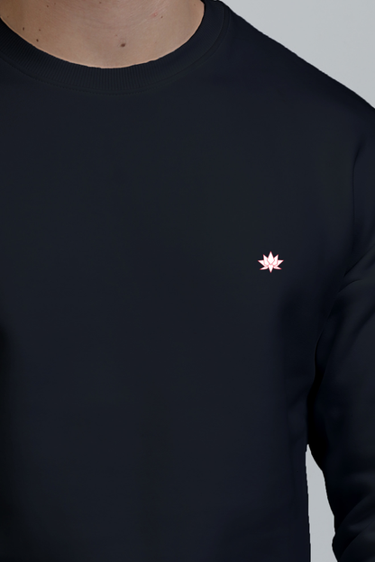 Oversized Sweatshirt: Solid Black