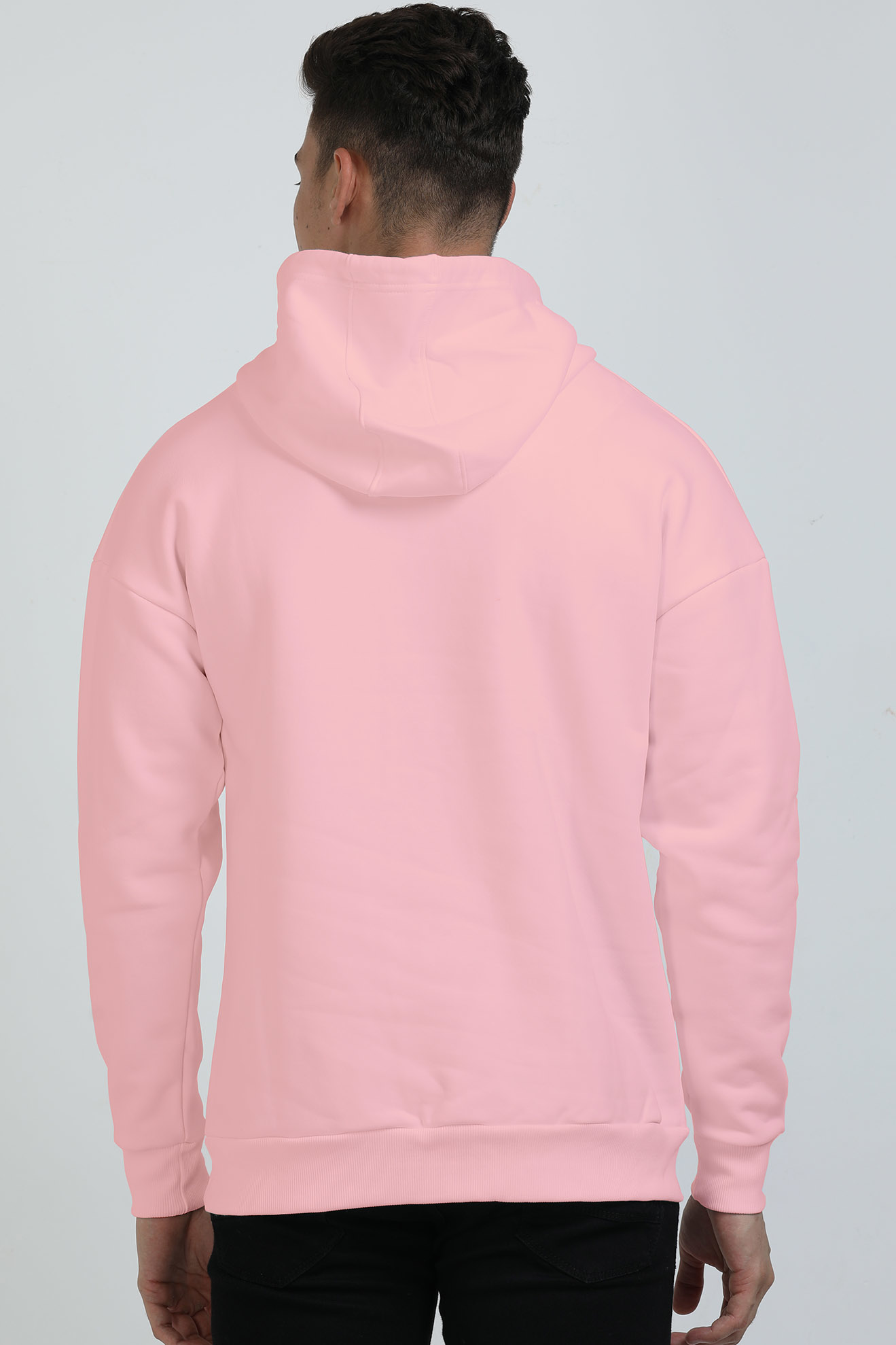 Oversized Hoodie: Light Baby Pink
