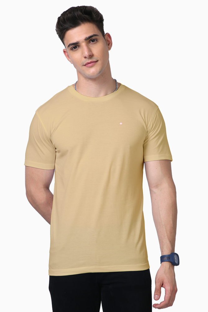 Supima Cotton T-Shirt: Beige