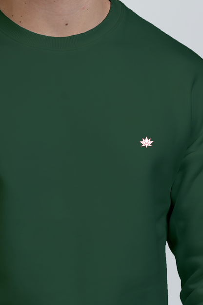 Oversized Sweatshirt: Forest Green