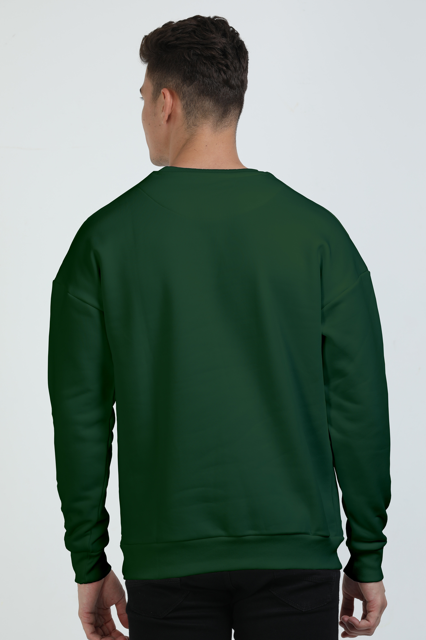 Oversized Sweatshirt: Forest Green