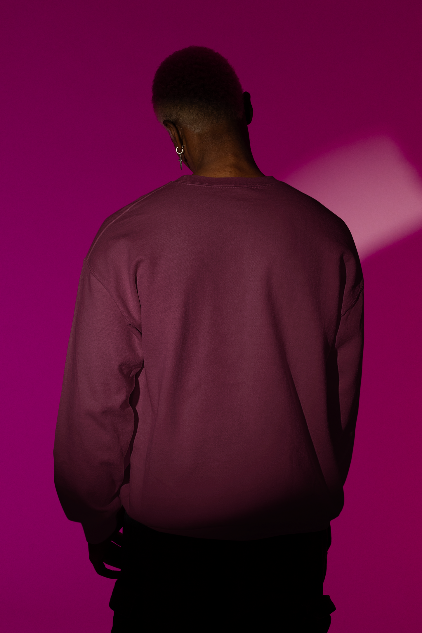 Oversized  Sweatshirt: Maroon