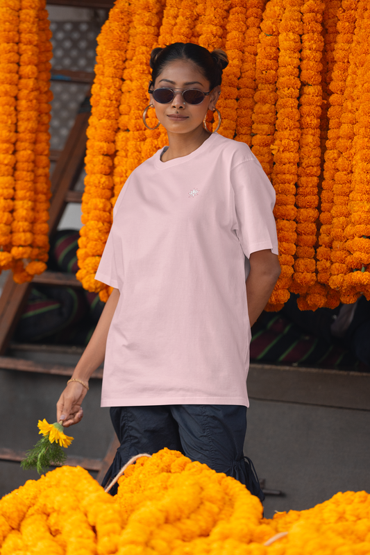 Oversized T-Shirt Solids: Light Baby Pink