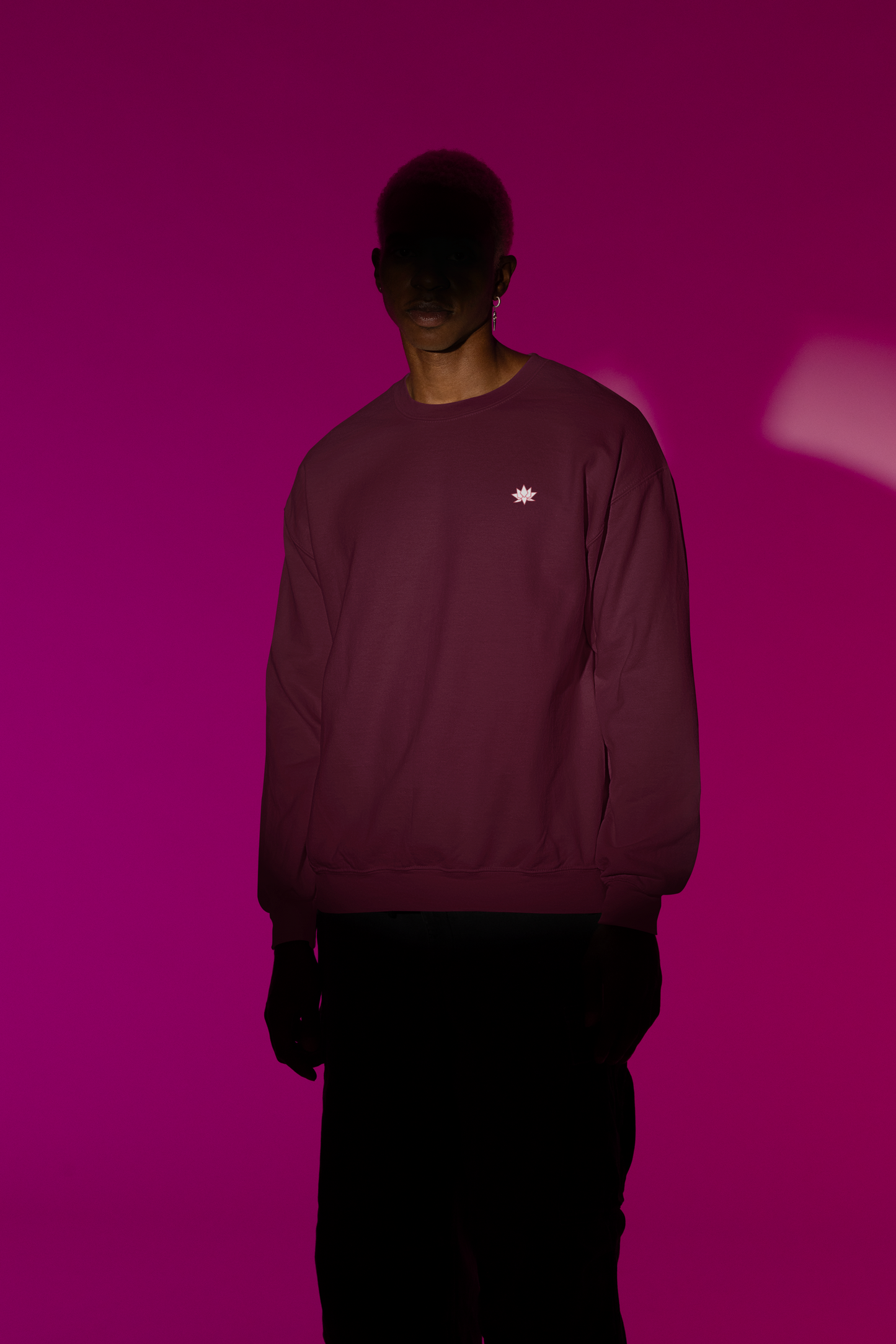 Oversized  Sweatshirt: Maroon