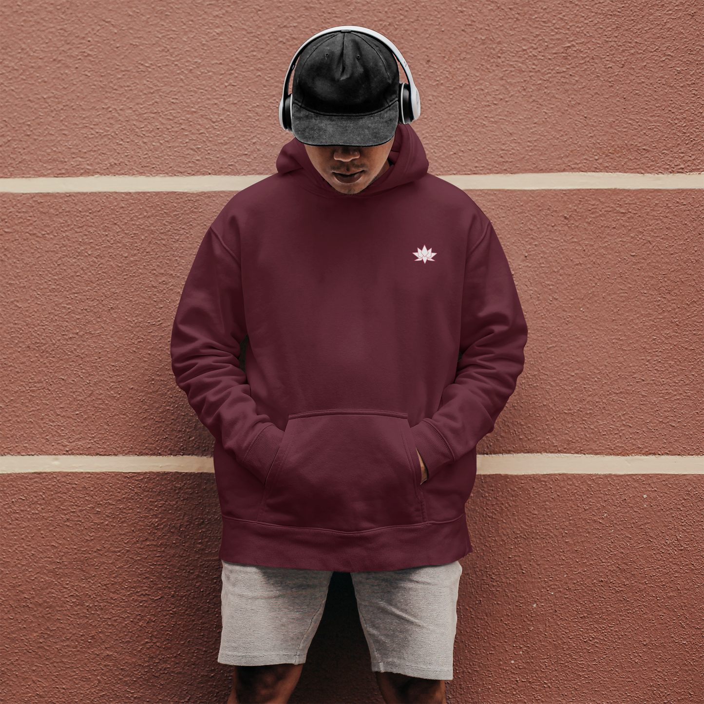 Oversized Hoodie: Maroon