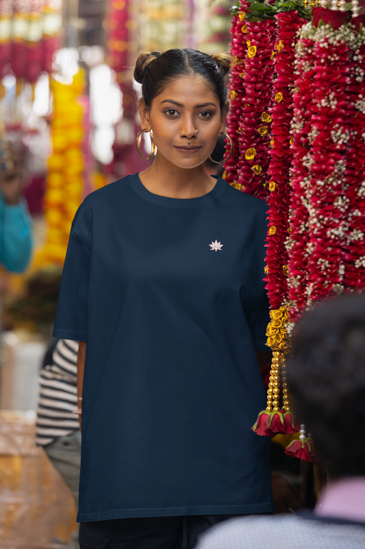 Oversized T-Shirt Solids: Navy Blue