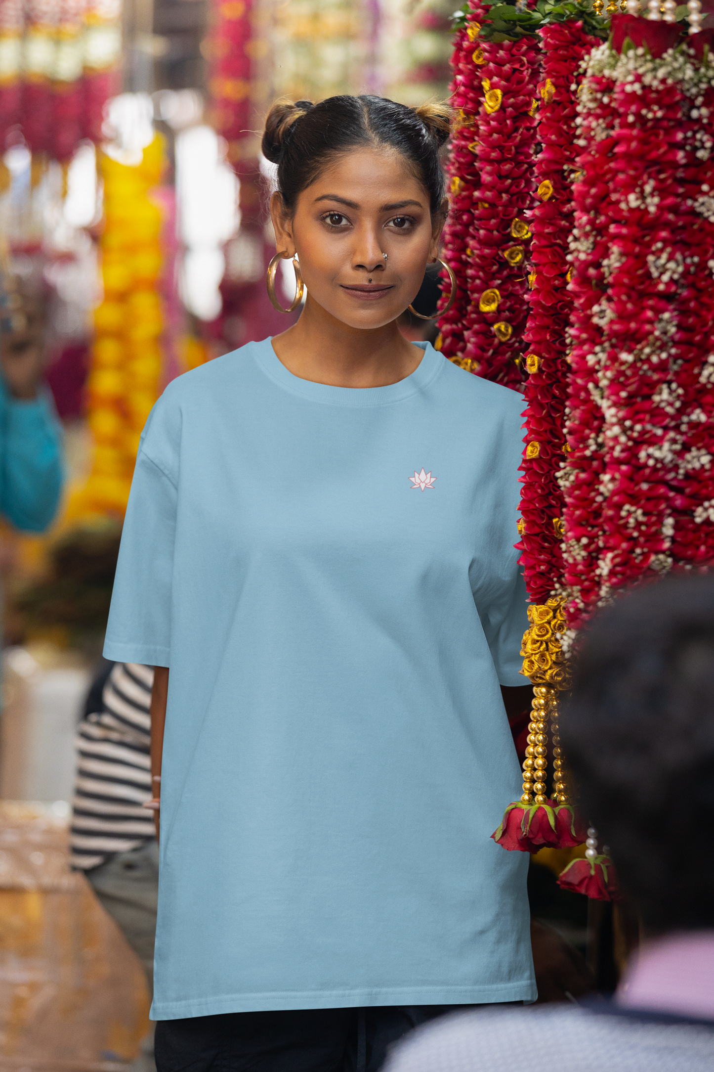 Oversized T-Shirt Solids: Baby Blue