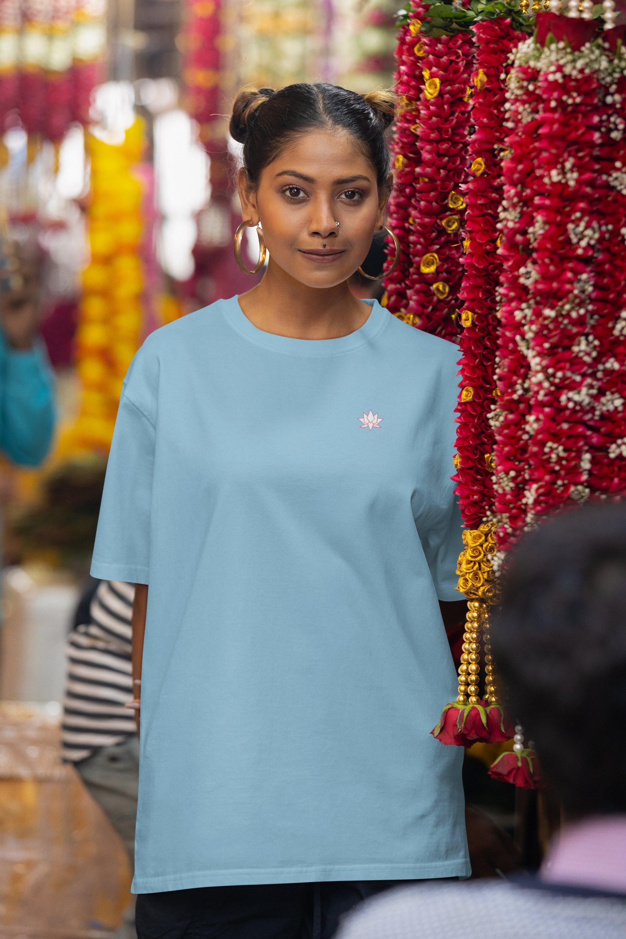 Oversized T-Shirt Solids: Baby Blue