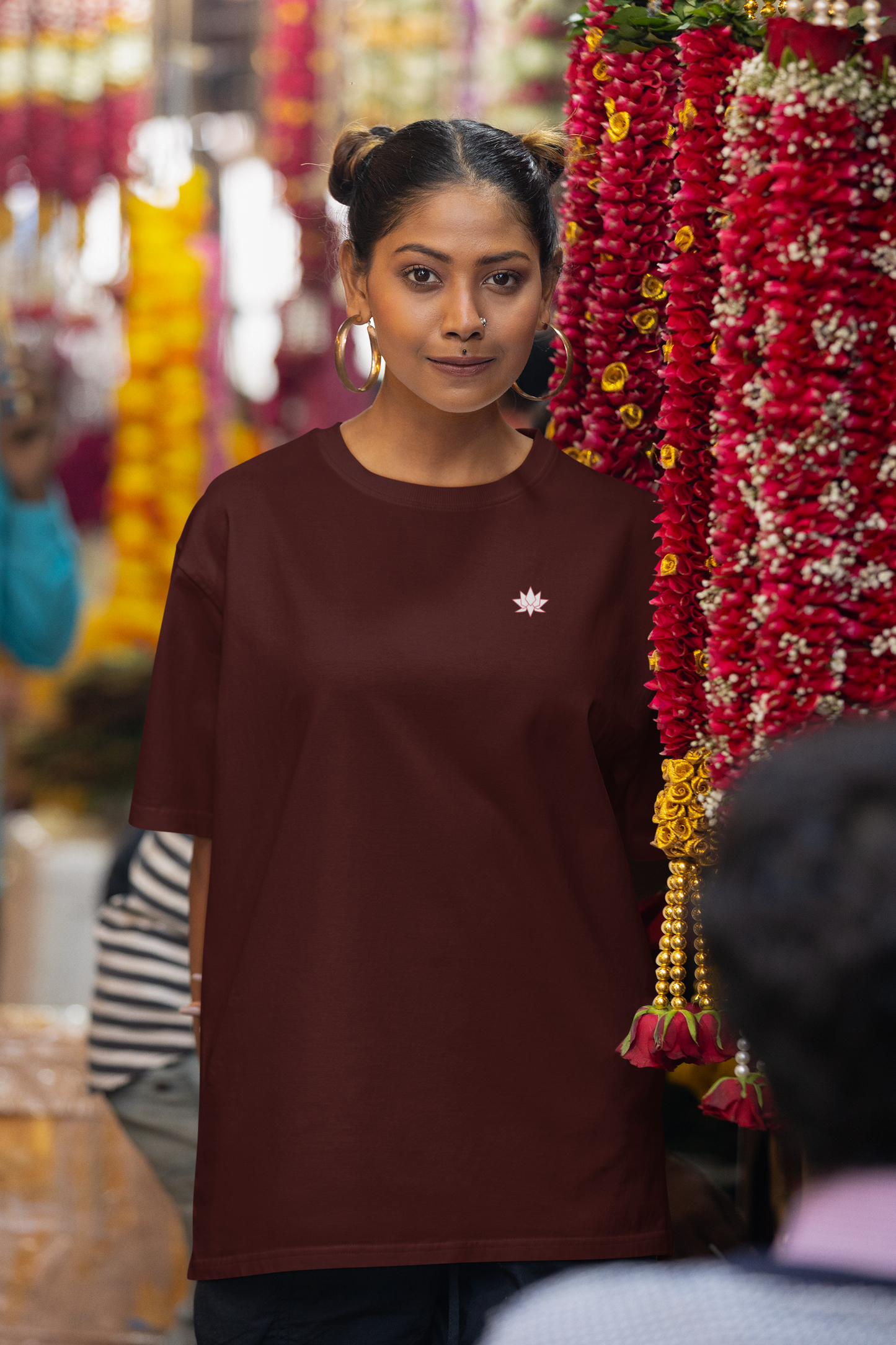 Oversized T-Shirt Solids: Maroon