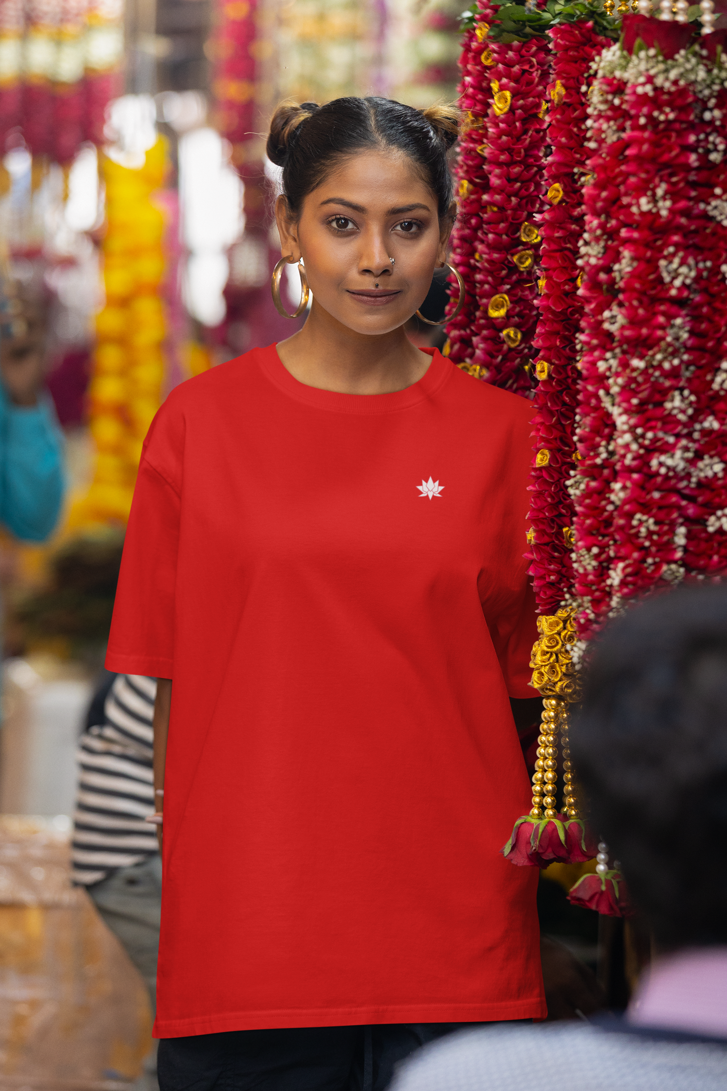 Oversized T-Shirt Solids: Red