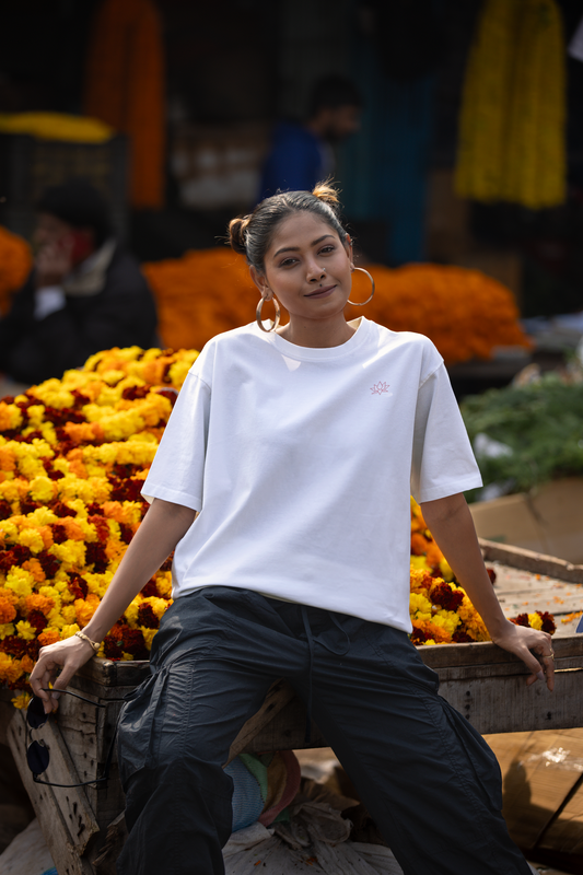 Oversized T-Shirt Solids: White