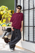 Classic Oversized T-Shirt: Maroon
