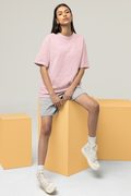 Oversized T-Shirt Solids: Light Baby Pink