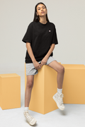 Oversized T-Shirt Solids: Black