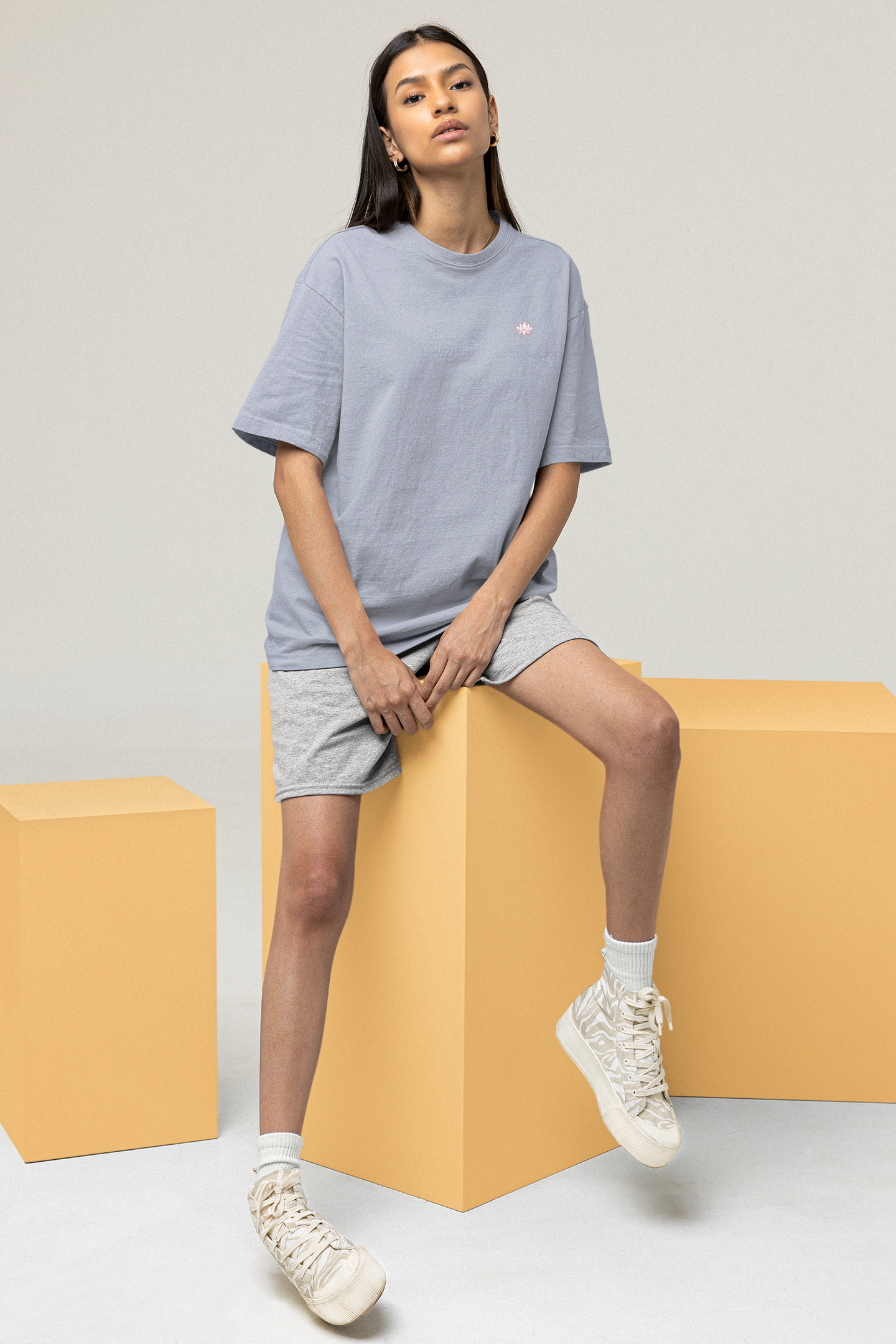 Oversized T-Shirt Solids: Lavender