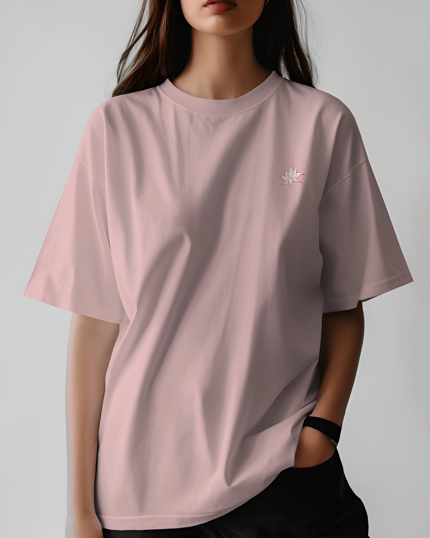 Oversized T-Shirt Solids: Light Baby Pink